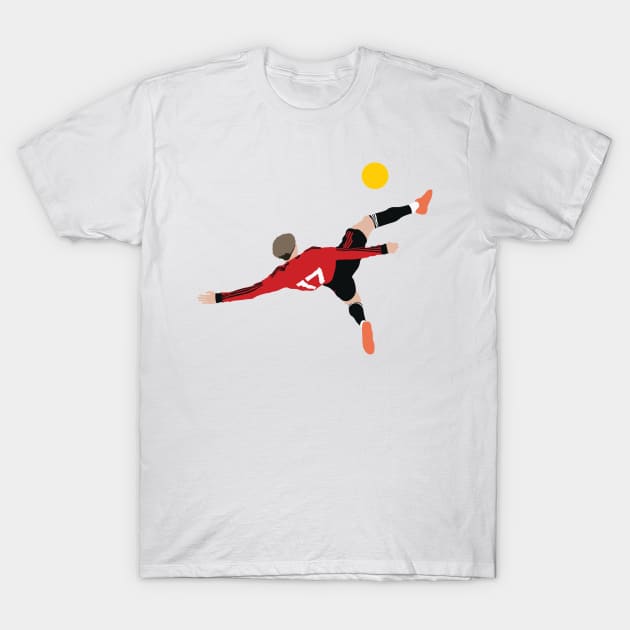 Garnacho 17 Man Utd Overhead Kick Goal T-Shirt by Jackshun